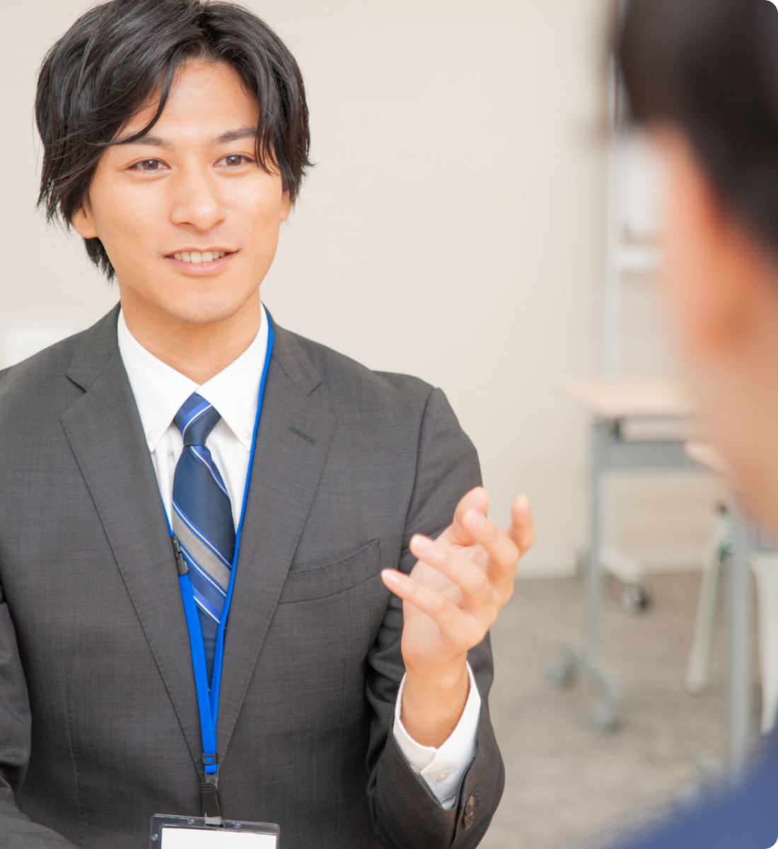 ブログ発信をしている様子